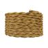 Câble électrique tissu torsadé doré 3m - TIBELEC