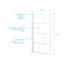 BRICKS WHITE PARE BAIGNOIRE 125X75