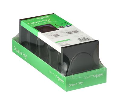 Interrupteurs va-et-vient Odace 2011 Styl complet anthracite par 5 - SCHNEIDER ELECTRIC