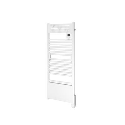 Sèche-serviettes soufflant à inertie fluide connecté ACTIBAIN 1750W noir - NOIROT
