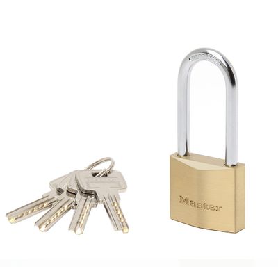 Cadenas à clés largeur 40 mm en laiton avec anse haute 51 mm MASTER LOCK
