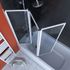Pare-baignoire pivotant 3 volets blanc 143 x 125 cm AURLANE