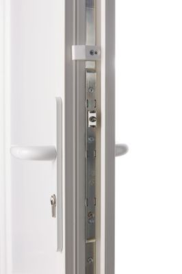 Porte d'entrée Manhattan poussant gauche +insert inox 215 x 90 cm CLOSY