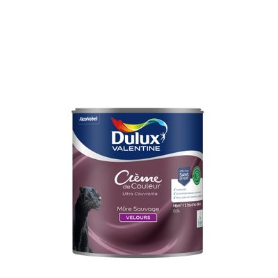 Peinture crème de couleur Mure Sauvage velours 0,5L - DULUX VALENTINE