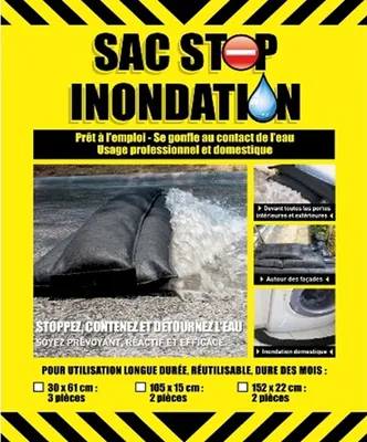Sac anti-inondation - lot de 2 sacs 22 x 152 cm - ALTONA