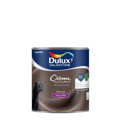 Peinture crème de couleur Wengé velours 0,5L - DULUX VALENTINE