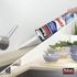 Mastic Silicone Cuisine & Bain Séchage rapide transparent 280 ml RUBSON