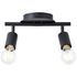 Réglette TIFFANY E27 2x28W noir - BRILLIANT