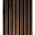 Panneau décoratif MDF 3D Latt castle oak sur fond noir - Lot de 2 - 20 x 287 x 1250 mm - AJ TIMBER