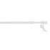 Tringle de vitrage extensible en métal de 40 à 65 cm diam 9 mm Finition Blanc - MOBOIS