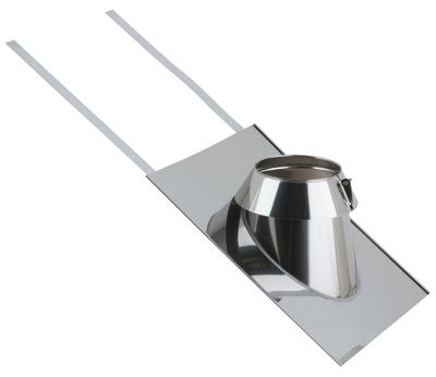 Solin inox 30 à 45 degrés diamètre 150 mm POUJOULAT