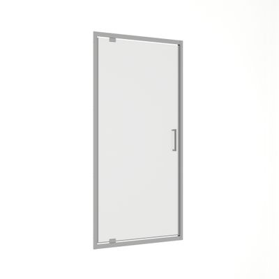 Porte de douche pivotante 100x200 cm profilé chrome verre transparent 8 mm Signature - OCEA