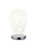 Lampe à poser LED Skull chrome et transparent 600 lumens blanc variable CCT - REALITY