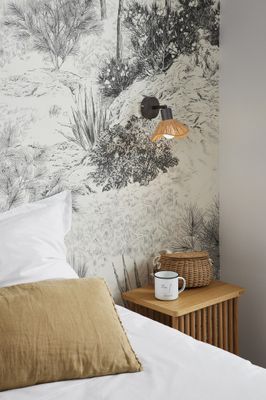 Spot E14 Sahara noir et corde 7W - COREP