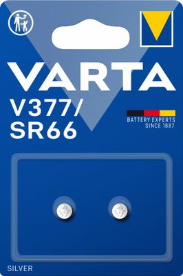 Piles pour montre V377 (SR66) par 2 - VARTA