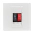 Prise haut-parleur encastrable 2 modules Blanc - Mosaic LEGRAND