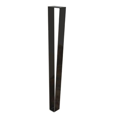 Pied métal noir plat H 710 mm CIME