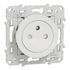 Prises 2 pôles + terre Odace affleurante blanc par 10 - SCHNEIDER ELECTRIC