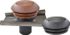 Chapeau de toiture rond avec capot PVC pour VMC diamètre 150 - 160 mm ardoise AUTOGYRE