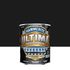 Peinture fer extérieur ultima noir RAL 9005 brillant 0,75 L - HAMMERITE