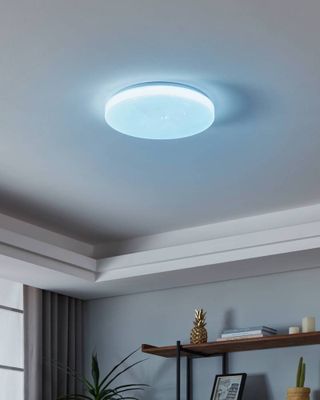 Plafonnier LED ciel étoilé Pogliolae blanc 2600 lumens RGBW - EGLO