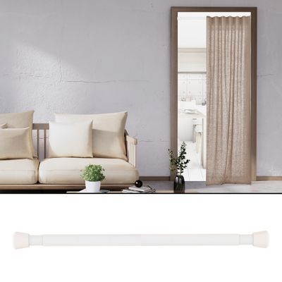 Barre entre murs extensible en métal de 0.9 à 1.40 m diam 25 à 28 mm Finition Blanc mat - MOBOIS