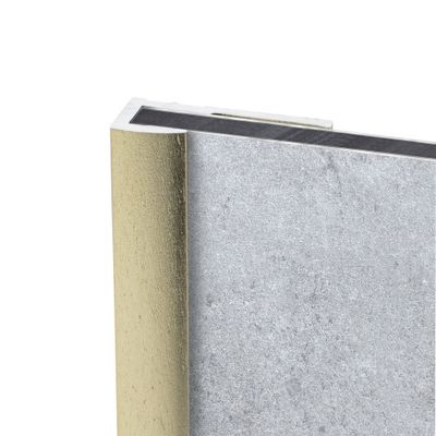 Profilé de finition or mat pour panneaux muraux 255 cm - SCHULTE