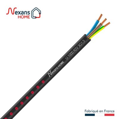 Câble U1000 R2V 3G1,5mm² 10m
