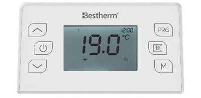 Radiateur à inertie sèche TERRA 500W blanc horizontal - BESTHERM
