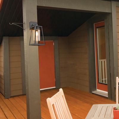 Applique extérieure WEST Acier anthracite IP 54 E 27 60 W - COREP