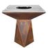 Brasero de cuisson G1 corten avec plaque plancha, grille et couvercle de protection  ARTISS
