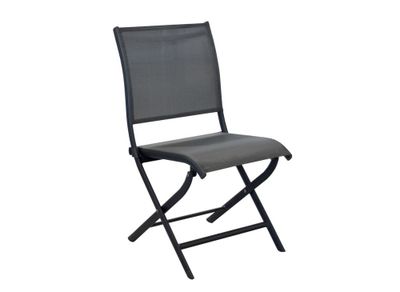 Chaise de jardin pliante ELEGANCE aluminium graphite - PROLOISIRS