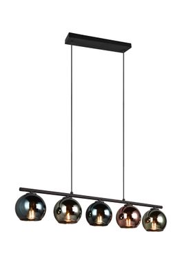 Suspension E14 Sheldon verre multicolore 5x10W - REALITY