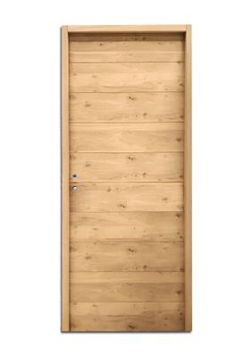 Bloc-porte H.204 X l.93 cm décor plaqué chêne ALTAÏ âme pleine poussant droit - SMIS
