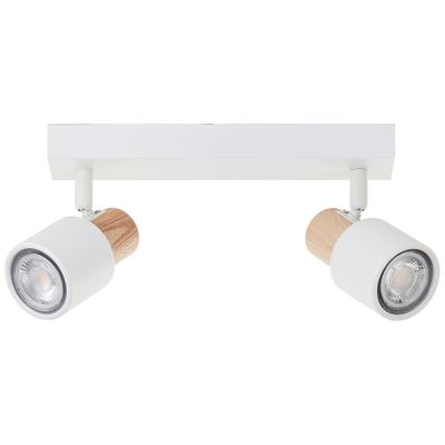 Réglette 2 spots GU10 2x10W blanc - Pini BRILLIANT