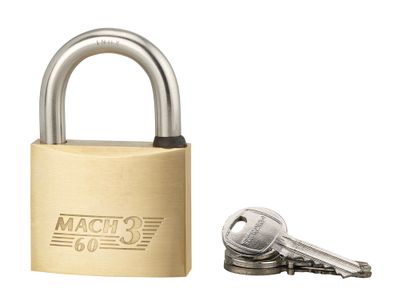 Cadenas à clé Mach 3 largeur 60 mm anse haute 128 mm THIRARD
