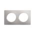 Plaque de finition 2 postes gris platine Casual Evo - DEBFLEX