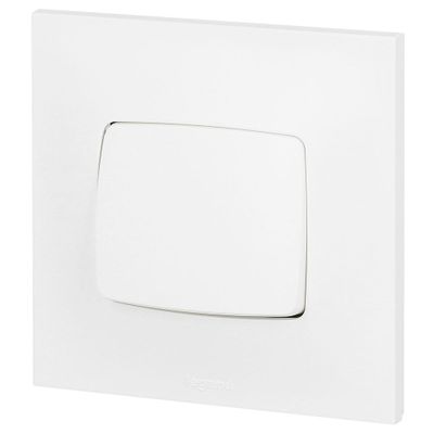 Interrupteur va-et-vient encastrable 10A complet Blanc - Neptune LEGRAND