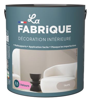 Peinture multi-support velours taupe 2,5 L - LA FABRIQUE