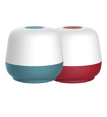 Lampe à poser rechargeable LED bleu ou framboise IP44 175 lumens blanc chaud - XANLITE