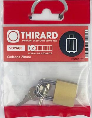 Cadenas à clé largeur 20 mm THIRARD