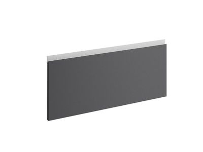Façade tiroir avec poignée intégrée pour meuble de cuisine Mallorca gris plomb mat 35 x 80 cm OFITRES