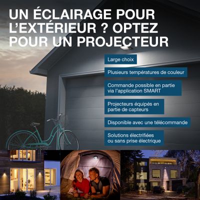 Projecteur extérieur LED connecté Smart + anthracite IP65 2400 lumens RGBW - LEDVANCE
