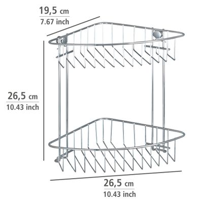Étagère de douche d'angle à 2 niveaux Classic WENKO