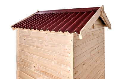 Abri toilette sèche en bois massif avec plancher 1,35 m², Livraison à domicile incluse - HABRITA