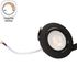 Spot LED encastrable dimmable et orientable module remplaçable Noir - Ruby ARLUX