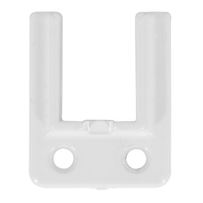 Support naissance en métal pour rail 24x16 mm Finition Blanc par 2 - MOBOIS