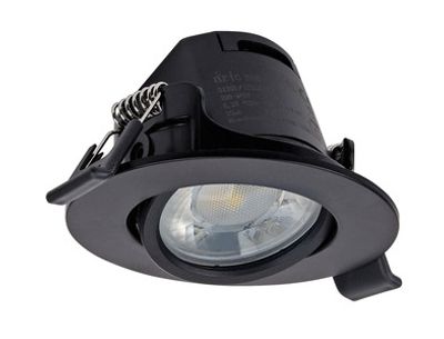 Spot LED encastrable dimmable orientable Noir - Iris ARIC