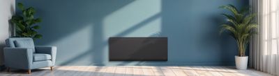 Radiateur à inertie sèche Nemea noir horizontal 2000W THOMSON