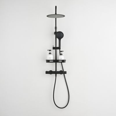 Colonne de douche thermostatique noir Ars Tab - EDOUARD ROUSSEAU